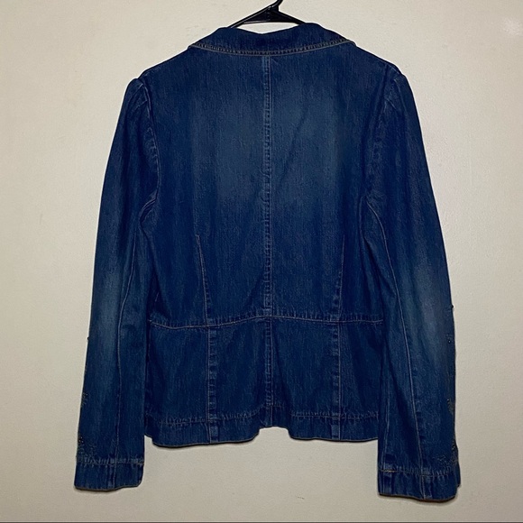 Willi Smith Denim Jacket Blazer Women Size XL - Picture 2 of 7